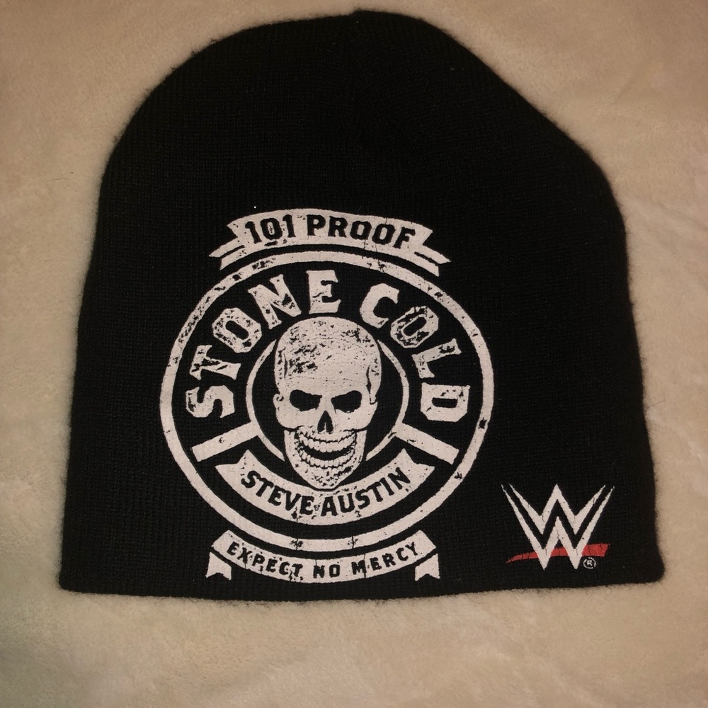 Stone Cold Steve Austin winter beanie black